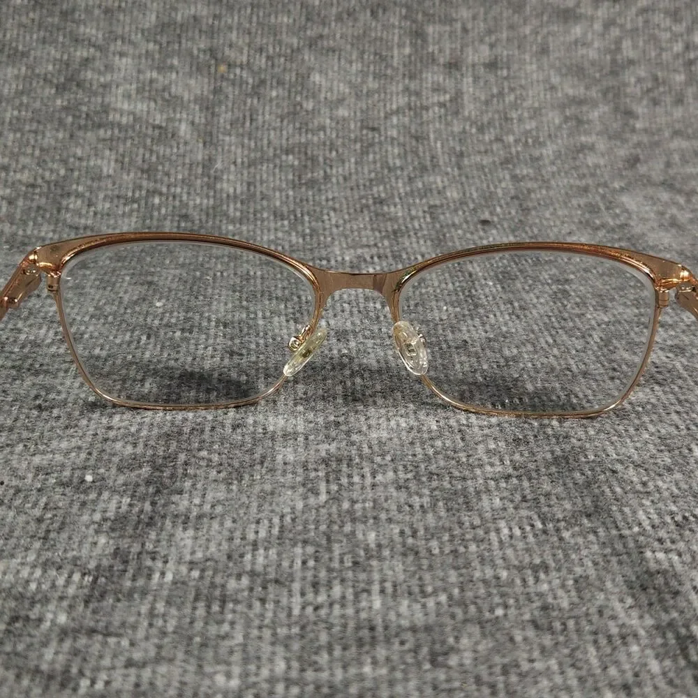 CoverGirl Eyeglasses Frames Only Women Pink Gold CG4005 076 Cat Eye 55-17-140